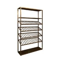 China Classic Antique Wine Display Shelves SS304 Wine Storage Display Cabinet factory