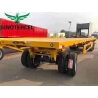 China Aluminum Flatbed Full Trailer 20000kg Semi Flatbed Trailers For Sale factory