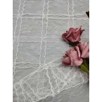 China White GEO Bridal Lace Embroidery For Wedding Dress Width 49 factory
