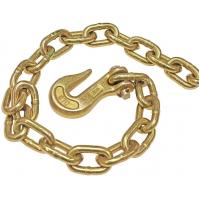 China Conveyor Chain Function Standard Grade 70 Chain with Clevis Grab Hook Yellow Zinc factory