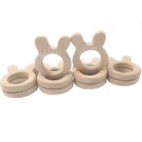 China Beech DIY Personalised Baby Teether Silicone Wooden Necklace Bracelet factory