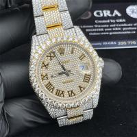 China Rolex Studded BussDown Luxury Moissanite Iced Out Watch Expensive factory