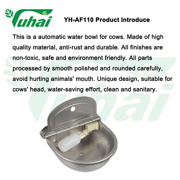 Quality SS304 Livestock Water Bowl Stainless Steel Animal Water Bottle With Floating for sale