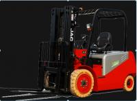 China Warehouse 3000kg Electric Forklift Truck With White Wheels One Year Warranty factory