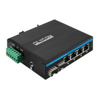 China Two SFP Din Mount Poe Switch 1000 Mbps 4 Port , IP Camera Poe Switch For CCTV System factory