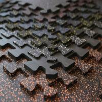 Quality SBR EPDM Granule Gym Flooring Rubber Mat With Flecks for sale