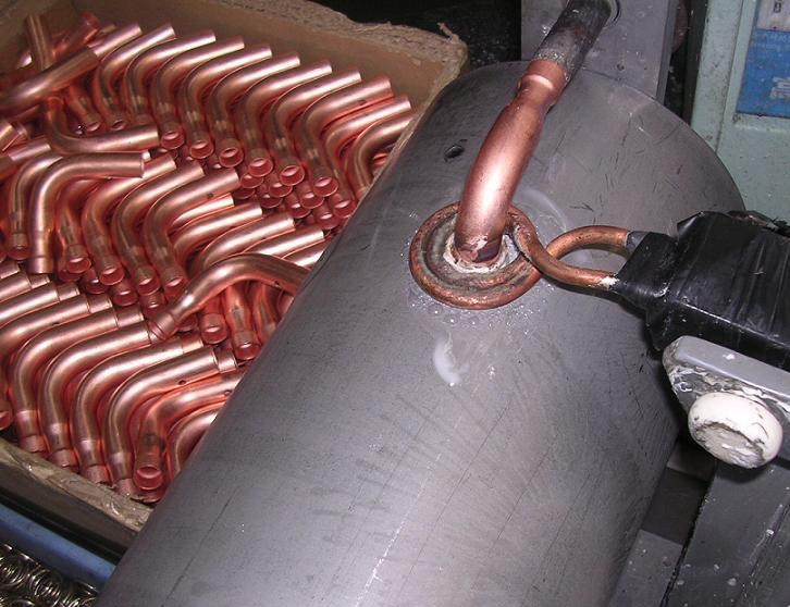 welding copper pipe