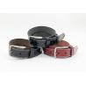 China Stitching Embossing Line Womens Genuine Leather Belt 2.8cm Width 108g factory