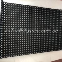 China Black Hole Type Hydrophobic Rubber Mats For Kitchen Workshop factory