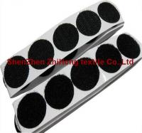 China Die-cutting strong back sticky hook loop dots/ circles round shape factory