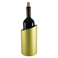 China Stainless Steel Double Wall Wine Bottle Cooler Holder Beer Chiller Champagne Cooler Ice Bucket factory