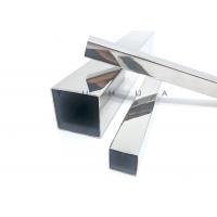 Quality 12mm Square Metal Stainless Steel Square Pipe 0.5mm SS 316L AISI for sale