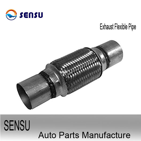 Quality SS202 Braided Stainless Steel Exhaust Flex Pipe For Engine Parts Reduce Noise for sale