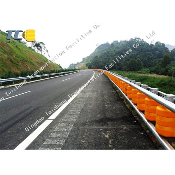 Quality Hot Dip Galvanizing Rolling Guardrail Barrier Anti Collision Roller Barrel for sale