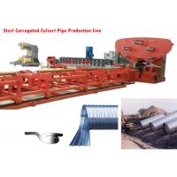 China Steel Corrugated Culvert Pipe Production Line, Ribbed Corrugated Pipe Machine factory