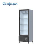 China 1 - 10 ℃ Glass Door Freezer Mini Commercial Front Refrigerator factory