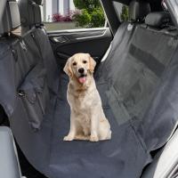 China Cheap 600d Oxford Dog Car Seat Cover For Back Seat 100% Scratchproof Pet Car Seat Cover With Nonslip Botton factory