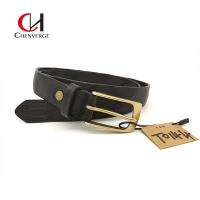Quality Practical Antiwear Copper Buckle Belt , Multipurpose Brass Buckle Leather Belt for sale