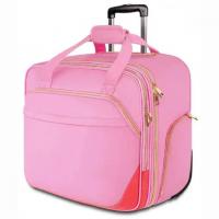 China Women Travel Carry On Weekender Trolley Bags Business Laptop Rolling Briefcase With Wheels factory
