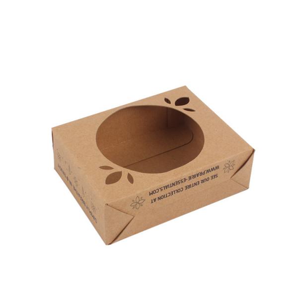 Quality Eco Friendly Die Cut Kraft Paper Soap Box With Custom Printed Logo for sale