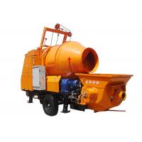 China Forced Electric Engine Mobile Concrete Mixer With Pump For Housing Construction factory