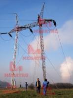 China 132KV SINGLE CIRCUIT GUYED TOWER factory