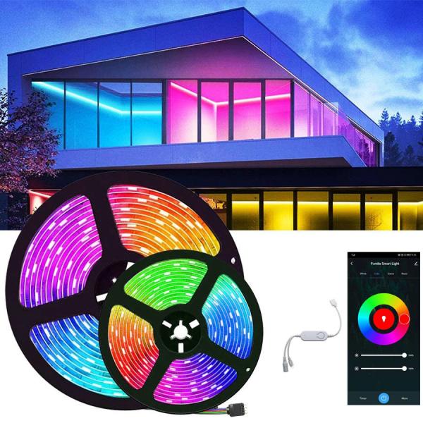 Quality 5M 5050 Wifi App Flexible Smart LED Mood Light Kit Dream Color Change For for sale