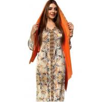 China Oem Clothing Manufacturer Women'S Muslim Dress Beaded Long Sleeve Loose Robe Dubai Abaya Dress factory