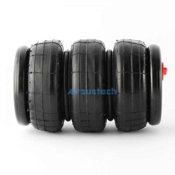 Quality Triple Convoluted Rubber Shocks 3B2300 Pneumatic Components With 2 Pieces Of Girdle Hoop for sale
