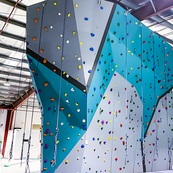 Quality playroom rock climbing wall , Steel Frame Climbing Wall With Fiberglass Panel for sale