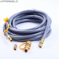 China Gas Grill Stainless Braided Propane Hose Adapter Gas Hose Extension Assembly for Fire Pit factory