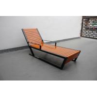 China Custom Wooden Beach Lounge Chairs , Outdoor Swimming Pool Chair factory