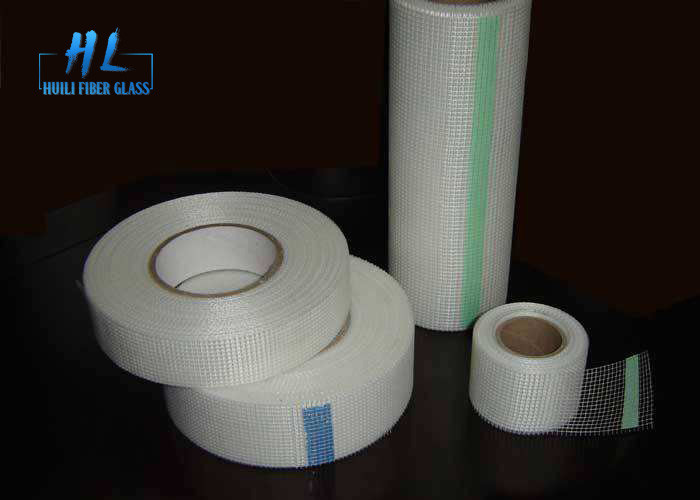 China White Self Adhesive Fiberglass Tape No Bedding Mud Required Drywall Use factory