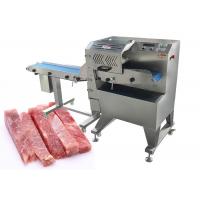 China SUS Cooked Beef Jerky Meat Squid Slicing Machine 160mm Width Conveyor Belt factory