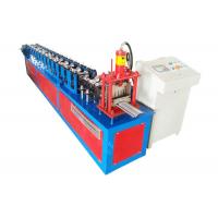 China Color Steel Rolling Shutter Profile Machine , Mould Cutting Door Panel Roll Forming Machine factory