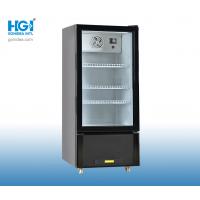 Quality HGI Single Door Upright Showcase Cooler Commercial Upright Display Fridge 126 Liter for sale