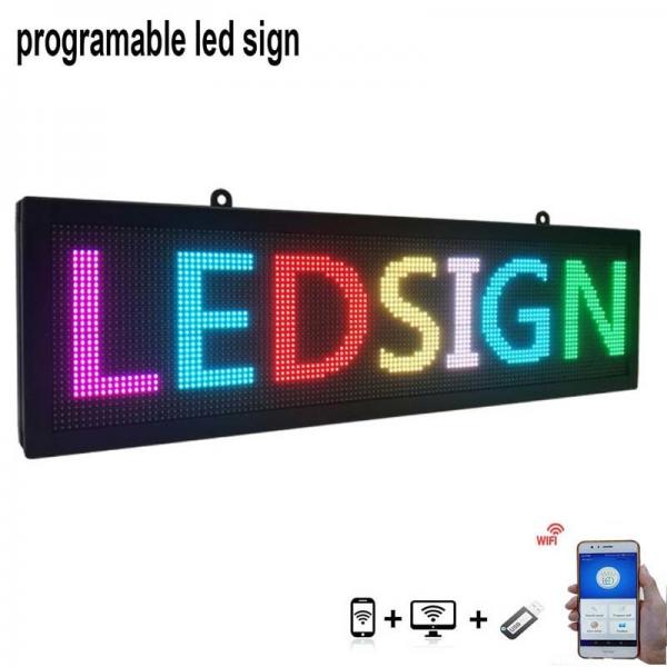 Quality Outdoor 220V LED Scrolling Display Board P5 Led Sign For Car Back Window for sale