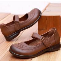 China Top Layer Cowhide Kids School Shoes Black Brown Uniform Standard Shoes Manufacturer factory
