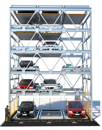 Quality PSH Sliding Puzzle Car Parking System 6 Levels Hydraulic For SUVs for sale