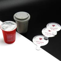 Quality 35.5mm Heat Seal Aluminum Foil Lid 1000pcs/ Box Coffee Capsule Nespresso for sale