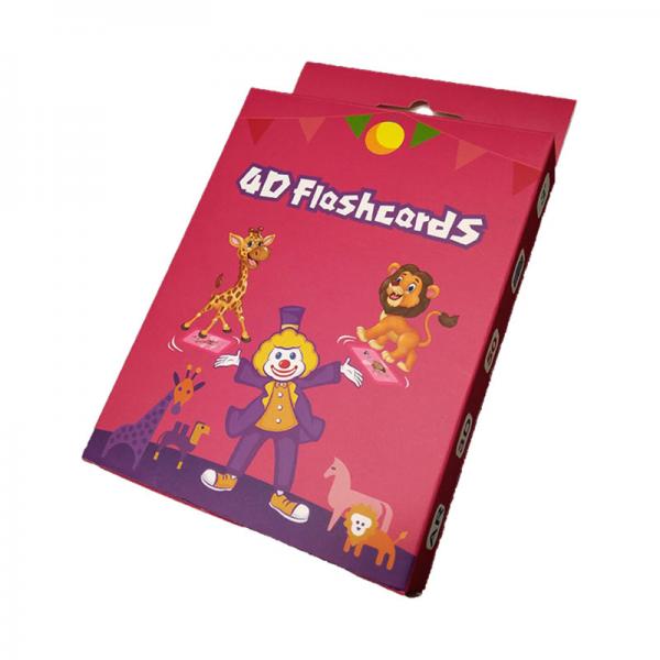 Quality Varnishing Learning Flash Cards 350 Gsm Artpaper For Fruits And Animals for sale