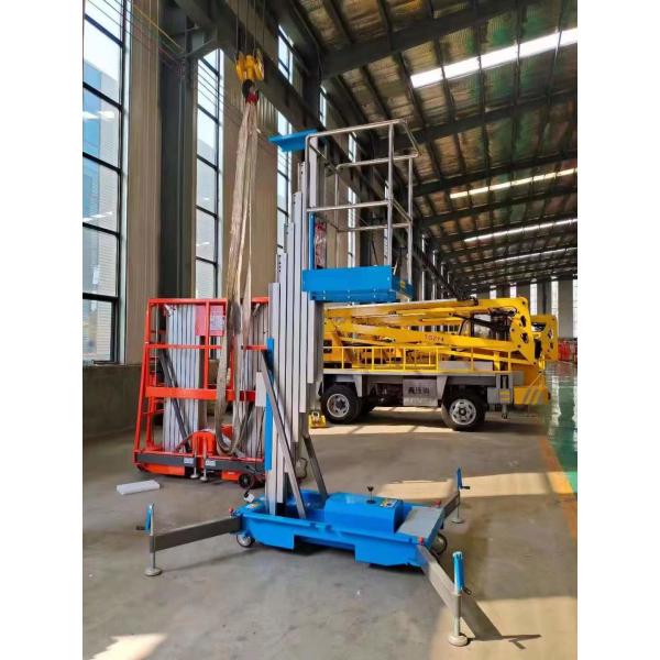 Quality 8m 100kg Single Mast Aerial Work Platform Lift for Window Cleaning 100kg for sale