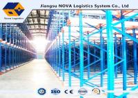 China Channel Type Radio Shuttle Racking , High Density Warehouse Pallet Racking factory