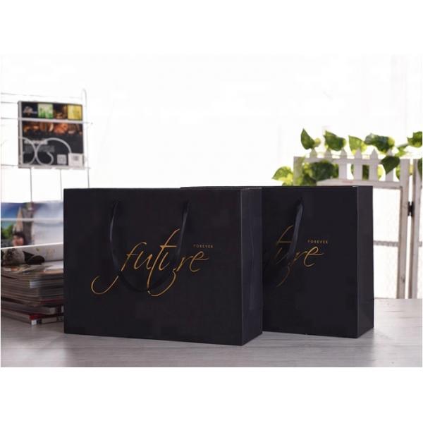 Quality UV Printing Custom Size Paper Bags , Commercial Paper Bags For Company Promotion for sale
