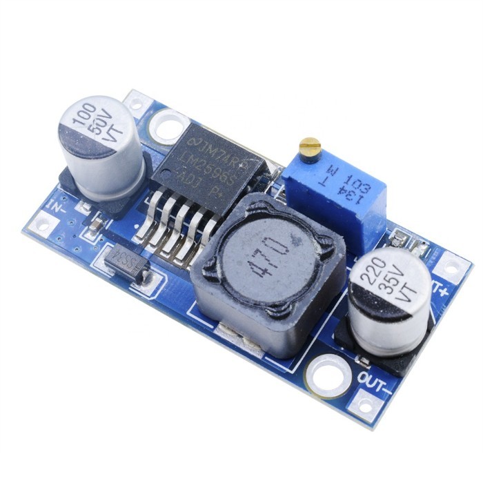 China LM2596 DC Step Down Power Supply Module Non Isolated Board 3A Current Limit Potentiometer Adjustable Voltage Regulator for sale