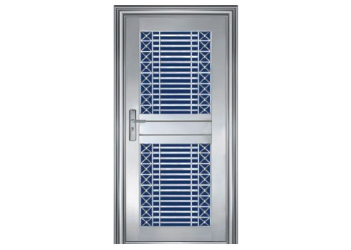 China Waterproof Stainless Steel Entrance Doors , Custom Stainless Steel Doors Not Easy Deformed factory