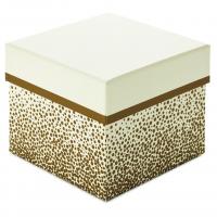 China Square Champagne Bubbles Ivory Gift Box Debossing Rigid Cardboard Boxes factory
