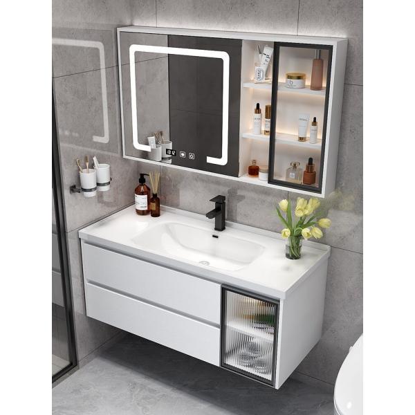 Quality Waterproof Shopping Centers Floor Bathroom Cabinet With Drawers for sale