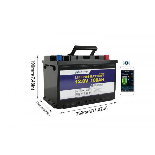 Quality Deep Cycle Bluetooth Lithium Ion Lifepo4 Battery 12v 100ah for sale