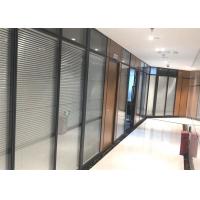 China Office Full Height Glass Partition Wall Office Fixed Partition Wall With Blinds factory
